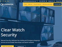 Tablet Screenshot of clearwatchsecurity.co.uk